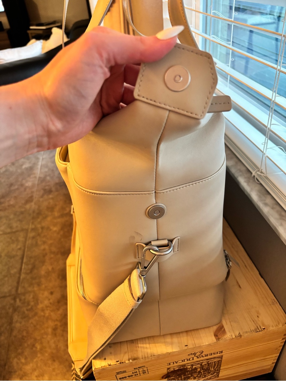 Monos Metro Weekender Beige Travel Duffel Bag - Picture 8 of 12